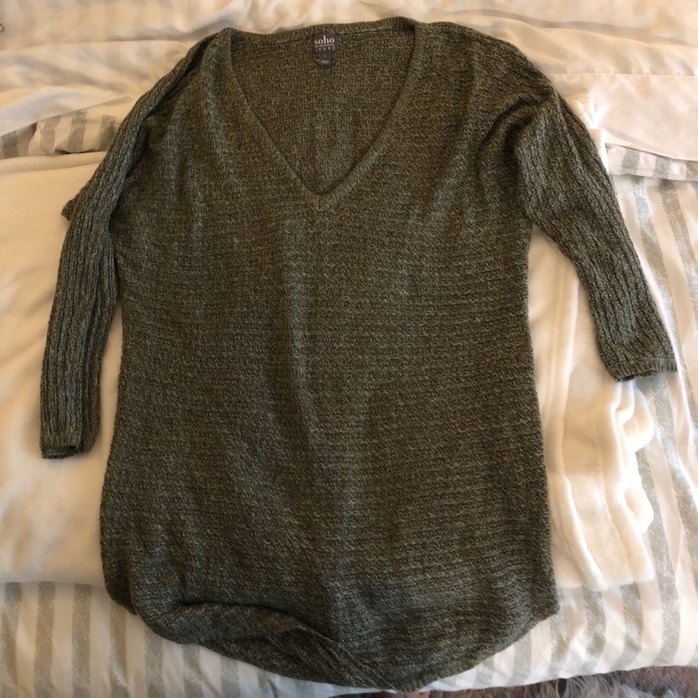 olive green sweater